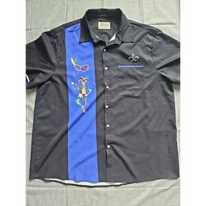 Hawaiian Shirts‎ Co. New Orleans Mardi Gras Jester Button Up Men's 2xl XxLarge